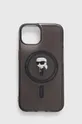 чёрный Чехол на телефон Karl Lagerfeld iPhone 14 / 15 / 13 6.1