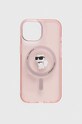 Чохол на телефон Karl Lagerfeld iPhone 15 / 14 / 13 6.1" для телефону рожевий KLHMP15SHFCCNOP
