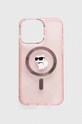 Чохол на телефон Karl Lagerfeld iPhone 15 Pro Max 6.7" для телефону рожевий KLHMP15XHFCCNOP