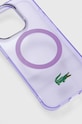 Θήκη κινητού Lacoste iPhone 15 Pro 6.1" LCHMP15LULOU μωβ AA00