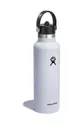 Θερμικό μπουκάλι Hydro Flask 21 Oz Standard Flex Straw Cap White λευκό