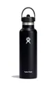 μαύρο Θερμικό μπουκάλι Hydro Flask 21 Oz Standard Flex Straw Cap Black Unisex