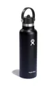 Θερμικό μπουκάλι Hydro Flask 21 Oz Standard Flex Straw Cap Black μαύρο