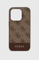 коричневый Чехол на телефон Guess iPhone 15 Pro 6.1