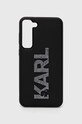 Puzdro na mobil Karl Lagerfeld Samsung Galaxy S23+ S916 na mobil čierna KLHCS23M3DMBKCK