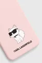 Puzdro na mobil Karl Lagerfeld S24+ S926 ružová