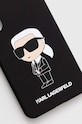 Obal na telefon Karl Lagerfeld S24+ S926 KLHCS24MSNIKBCK černá AA00