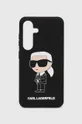 nero Karl Lagerfeld custodia per telefono S24 S921 Unisex