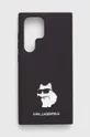 fekete Karl Lagerfeld telefon tok S23 Ultra S918 Uniszex