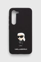 Karl Lagerfeld Husă pentru telefon S23 S911 pentru telefon negru KLHCS23SSMHKNPK