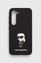 Karl Lagerfeld Husă pentru telefon S23 S911 pentru telefon negru KLHCS23SSMHKNPK