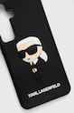 Karl Lagerfeld Husă pentru telefon S24 S921 KLHCS24S3DRKINK negru AA00