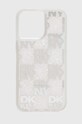 Obal na telefon Dkny iPhone 15 Pro Max 6.7" potisk bílá DKHCP15XLCPEPT