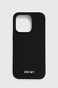 Etui za telefon Dkny iPhone 14 Pro 6.1" print crna DKHMP14LSMCHLK