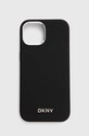 Dkny Husă pentru telefon iPhone 15 / 14 / 13 uni negru DKHMP15SSMCHLK