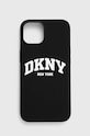 Dkny Husă pentru telefon iPhone 14 / 15 / 13 pentru telefon negru DKHMP14SSNYACH