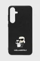 črna Etui za telefon Karl Lagerfeld Galaxy S24+ Unisex