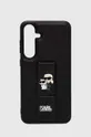 čierna Puzdro na mobil Karl Lagerfeld Galaxy S24 + S926 Unisex