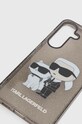 Puzdro na mobil Karl Lagerfeld Galaxy S24 S921 KLHCS24SHNKCTGK čierna AA00