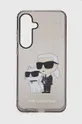 czarny Karl Lagerfeld etui na telefon Galaxy S24+ S926 Unisex