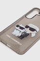 Puzdro na mobil Karl Lagerfeld Galaxy S24+ S926 KLHCS24MHNKCTGK čierna AA00