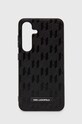 Puzdro na mobil Karl Lagerfeld Samsung Galaxy S24 S921 na mobil čierna KLHCS24SSAKLHPK