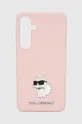 ružová Puzdro na mobil Karl Lagerfeld Galaxy S24+ S926 Unisex