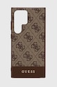 Puzdro na mobil Guess Galaxy S24 Ultra S928 na mobil hnedá GUHCS24LG4GLBR