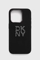Obal na telefon Dkny iPhone 15 Pro 6.1 na mobil černá DKHCP15LSMCBSK