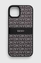 Dkny etui na telefon iPhone 15 Plus / 14 Plus 6.7 na telefon czarny DKHCP15MPRTHSLK