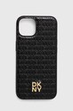 Dkny Husă pentru telefon iPhone 14 / 15 / 13 cu modele negru DKHMP14SPSHRPSK