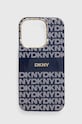 Dkny Husă pentru telefon iPhone 15 Pro 6.1 pentru telefon bleumarin DKHMP15LHRHSEB