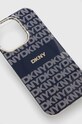 Dkny Husă pentru telefon iPhone 15 Pro 6.1 DKHMP15LHRHSEB bleumarin AA00