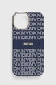 Dkny Husă pentru telefon iPhone 15 / 14 / 13 6.1 pentru telefon bleumarin DKHMP15SHRHSEB
