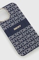 Dkny Husă pentru telefon iPhone 15 / 14 / 13 6.1 DKHMP15SHRHSEB bleumarin AA00