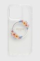 Guess etui pentru telefon iPhone 15 Pro Max 6.7 pentru telefon transparent GUHMP15XHFWFCT