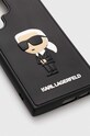 Etui za telefon Karl Lagerfeld S24 Ultra S928 KLHCS24L3DRKINK črna AA00