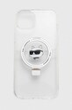 Karl Lagerfeld telefon tok iPhone 15 Plus / 14 Plus 6.7 telefonhoz fehér KLHMP15MHMRSCHH