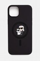 Θηκη κινητού Karl Lagerfeld iPhone 15 Plus / 14 Plus 6.7 για τηλέφωνο μαύρο KLHMP15MSCMKCRHK