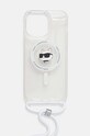 Karl Lagerfeld Husă pentru telefon iPhone 15 / 14 / 13 6.1 KLHMP15SHCCHNT transparent AA00