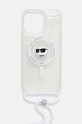 Karl Lagerfeld Husă pentru telefon iPhone 15 / 14 / 13 6.1 KLHMP15SHCCHNT transparent AA00