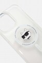 Accesorii Karl Lagerfeld Husă pentru telefon iPhone 15 / 14 / 13 6.1 KLHMP15SHCCHNT transparent