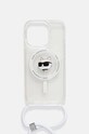Puzdro na mobil Karl Lagerfeld iPhone 15 Pro Max 6.7 KLHMP15XHCCHNT priesvitná AA00