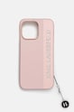 Obal na telefon Karl Lagerfeld iPhone 15 Pro Max 6.7 na mobil růžová KLHCP15XPSAKDGCP
