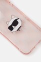 Obal na telefon Karl Lagerfeld iPhone 14 / 15 / 13 6.1 KLHCP14SHKLPCHP růžová AA00