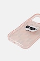 Obal na telefon Karl Lagerfeld iPhone 14 Pro 6.1 KLHCP14LHKLPCHP růžová AA00