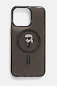 Obal na telefon Karl Lagerfeld iPhone 15 Pro Max 6.7 na mobil černá KLHMP15XHFCKNOK