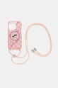 Karl Lagerfeld husă pentru telefon iPhone 15 Pro 6.1" KLHMP15LHCKCKLCP roz AA00
