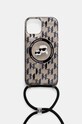 Karl Lagerfeld husă pentru telefon iPhone 15 / 14 / 13 6.1" pentru telefon negru KLHMP15SHCKCKLCK