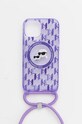 Karl Lagerfeld husă pentru telefon iPhone 15 / 14 / 13 6.1" pentru telefon violet KLHMP15SHCKCKLCU